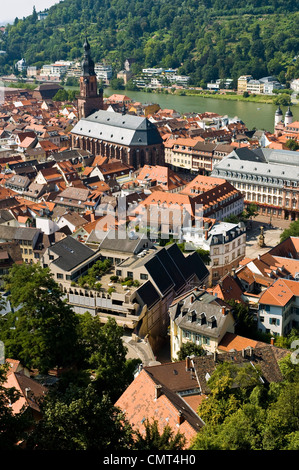 Heidelberg, Germania, sul fiume Neckar Foto Stock