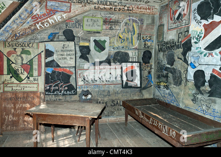 Gli studenti carcere - Studentenkarzer - presso l'Università di Heidelberg, Germania Foto Stock