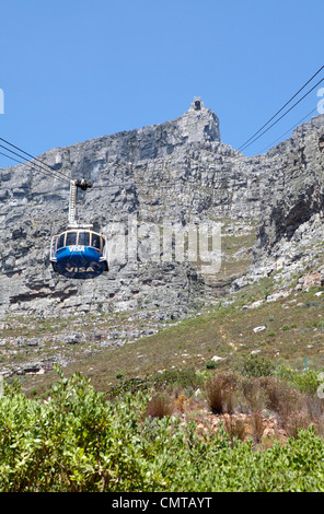 La Cabinovia di Table Mountain e Cape Town, Sud Africa Foto Stock