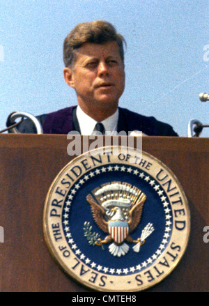 JOHN Fitzgerald Kennedy (1917-1963), trentacinquesimo presidente degli Stati Uniti Foto Stock