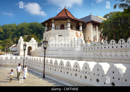 Sri Lanka - il tempio del Dente, Kandy, Sri Dalaga Maligawa - Sito Patrimonio Mondiale dell'UNESCO, buddish santuario, Foto Stock