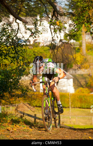 Pilota Rapha Super Cross ciclocross gara a Brockhole Windermere Lake District Foto Stock