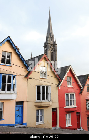 Case a schiera. Cobh, Irlanda Foto Stock