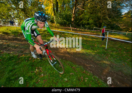 Pilota Rapha Super Cross ciclocross gara a Brockhole Windermere Lake District Foto Stock