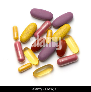 Assortimento di pillole Foto Stock