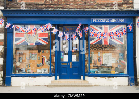 Negozio di pistola in Pickering, North Yorkshire, Inghilterra. Foto Stock