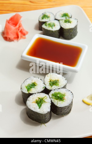 sushi gustoso Foto Stock