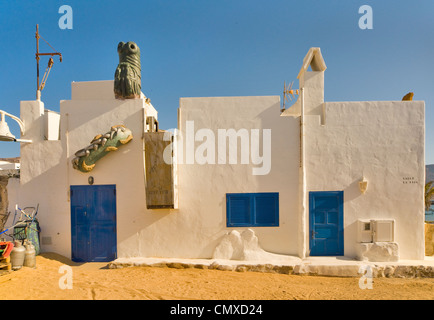 La Graciosa isola città di Caleta del Sebo, Isole Canarie Spagna Foto Stock