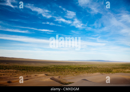 Il Khongor dune di sabbia nel deserto dei Gobi, Mongolia Foto Stock