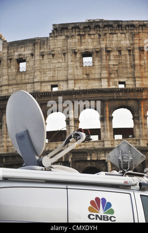 Veicolo SNG della rete CNBC Foto Stock
