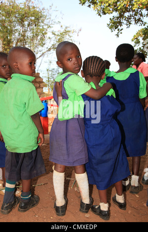 Gli scolari, Ukanda Kenya Africa Foto Stock