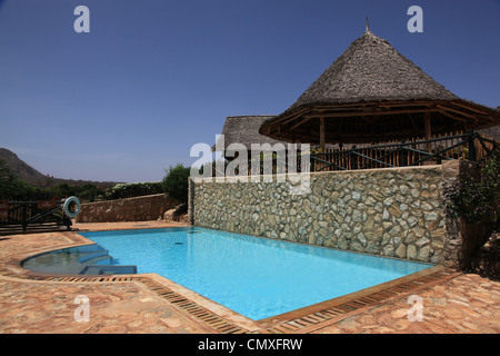 Safari Lodge Kenya Foto Stock