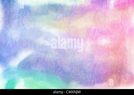 Un bel sfondo ad acquerello in toni pastello proprietà FORNITA DI RILASCIO PER ARTWORK Foto Stock