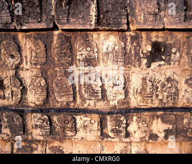 Skiff, Chichen Itza, rovine Maya, Yucatan, Messico Foto Stock