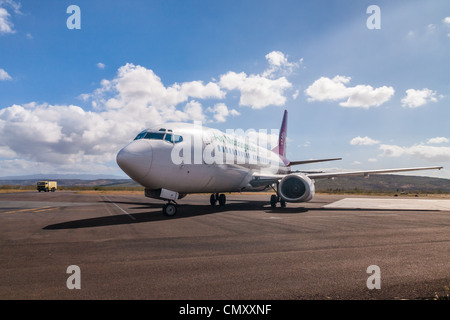 In aereo L'aeroporto Arrachart di Antsiranana (Diego Suarez), a nord del Madagascar Foto Stock