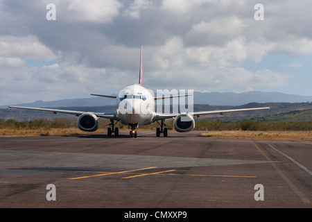 In aereo L'aeroporto Arrachart di Antsiranana (Diego Suarez), a nord del Madagascar Foto Stock