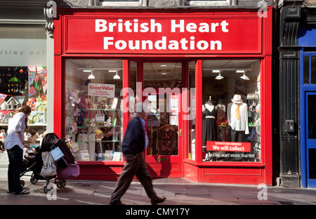 British Heart Foundation shop, Abbeygate St, Bury St Edmunds Suffolk REGNO UNITO Foto Stock