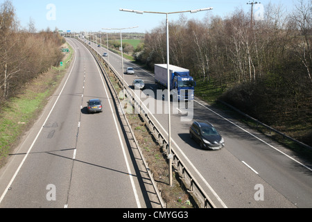 Il traffico sulla a42 in Leicestershire Foto Stock