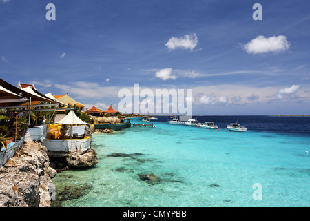 West Indies, Bonaire, Capitano Dons Habitat, diving Resort Foto Stock