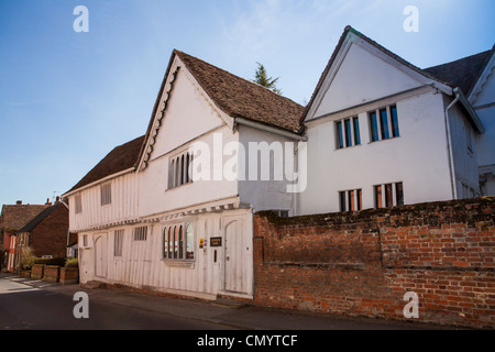 Il Priory, un medievale edificio Tudor a Lavenham, Suffolk Foto Stock