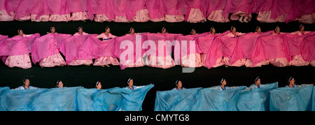 Arirang giochi di massa Festival di Pyongyang giorno di maggio Stadium, Corea del Nord Foto Stock