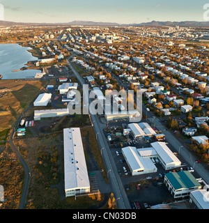 Sobborghi antenna, Reykjavik, Islanda Foto Stock