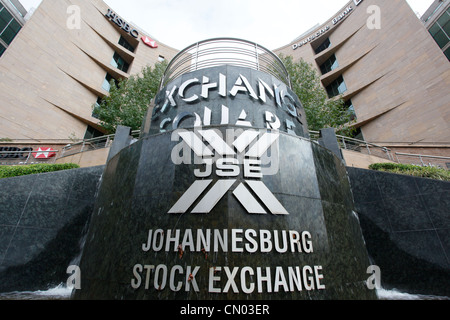 La South African stock exchange di Sandton Johannesburg. Foto Stock