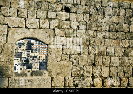 Architettura di Tripoli visto dalla Cittadella Foto Stock