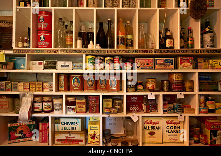 All'interno del vecchio villaggio di conservare a Ryedale Folk Museum, Hutton Le Hole, North Yorks Moors National Park, il Yorkshire, Inghilterra Foto Stock