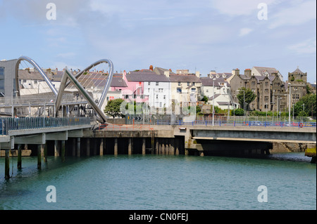 Gateway celtica passerella, Holyhead, Isola di Anglesey, Galles, Regno Unito Foto Stock