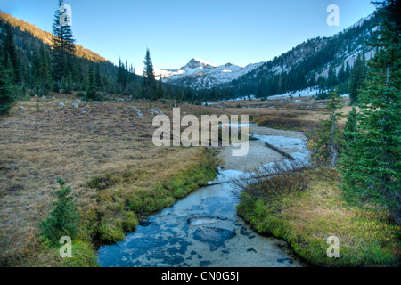 Piccola insenatura in alta montagna Wallowa di Oregon Foto Stock
