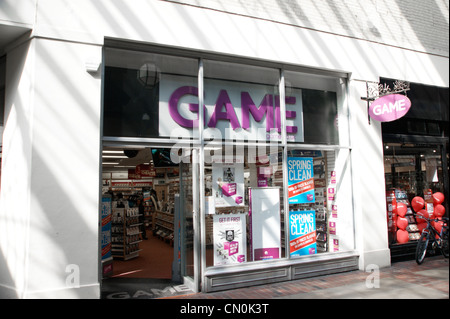 Gruppo di gioco rivenditore shop Worthing West Sussex Regno Unito Foto Stock