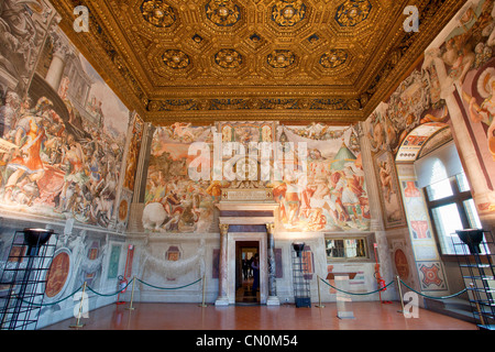 L'Europa, Italia, Firenze, Udienza Camera in Palazzo Vecchio, sito Patrimonio Mondiale dell'Unesco, Foto Stock