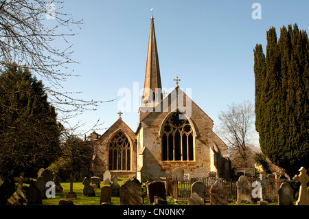 La Chiesa di San Lorenzo, Mickleton, Gloucestershire, England, Regno Unito Foto Stock