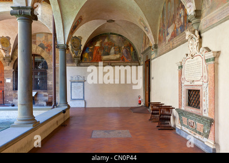 L'Italia, Firenze, Museo Nazionale di San Marco, il chiostro Foto Stock