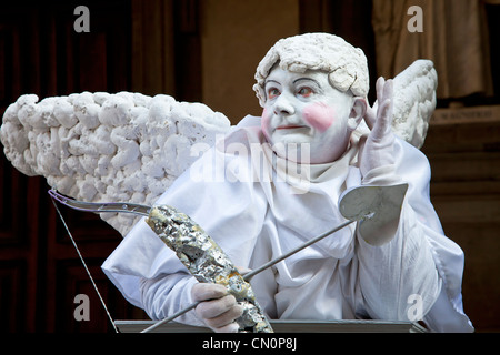 L'Europa, Italia, Street Performer di Firenze Foto Stock