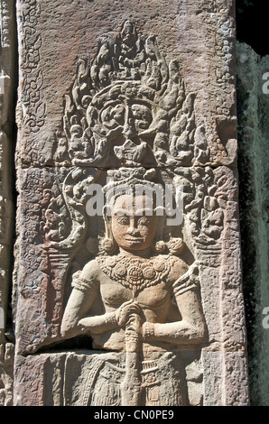 L'Aspara statua Angkor Cambogia Foto Stock