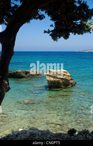 Spiaggia di Kamares, Lipsi Island, Dodecaneso, Grecia Foto Stock