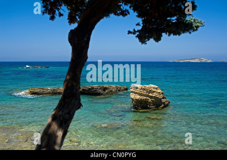 Spiaggia di Kamares, Lipsi Island, Dodecaneso, Grecia Foto Stock