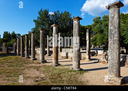 Monumento Palaestra (3° cent. A.C.) in Olympia, Grecia Foto Stock