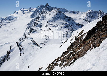 Coperta di neve Alpi Foto Stock