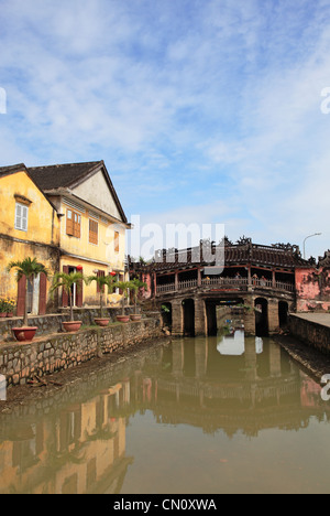 Ponte coperto giapponese in Hoi An Vietnam Foto Stock