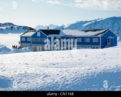 Hotel in Kulusuk, Groenlandia Foto Stock