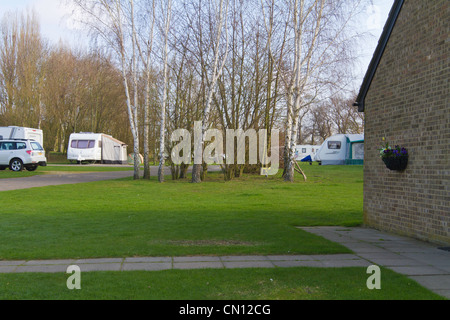 Holiday Camping Park a Canterbury Kent, Regno Unito Foto Stock