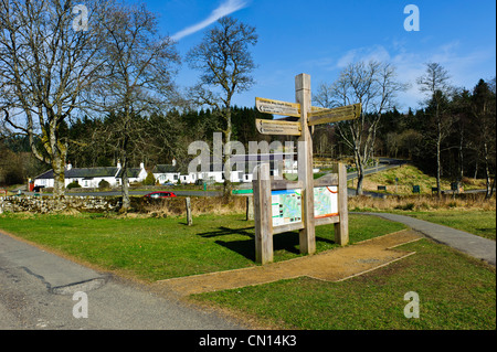 Villaggio di Kielder Foto Stock