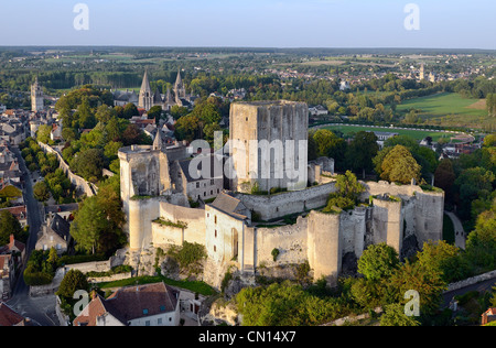 Francia, Indre-et-Loire (37), Loches, il castello fortificato Foto Stock