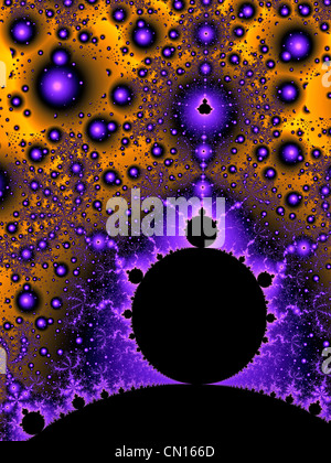 Un calcolatore di frattali generati sulla base del set di Mandelbrot Foto Stock