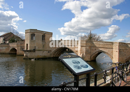 St Ives Cambridgeshire il grande fiume Ouse Foto Stock