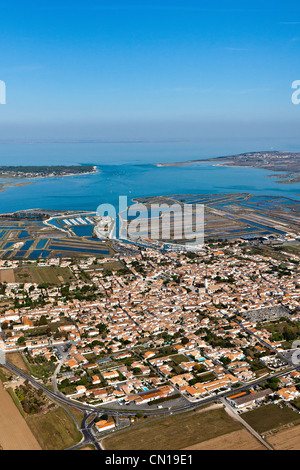 Francia, Charente Maritime, Ile de Re, Ars en Re, denominata Les Plus Beaux Villages de France (i più bei villaggi di Foto Stock