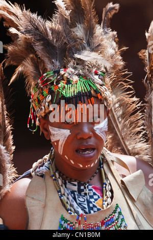 Il popolo kikuyu (Gikuyu), Aberdare, Kenya Foto Stock